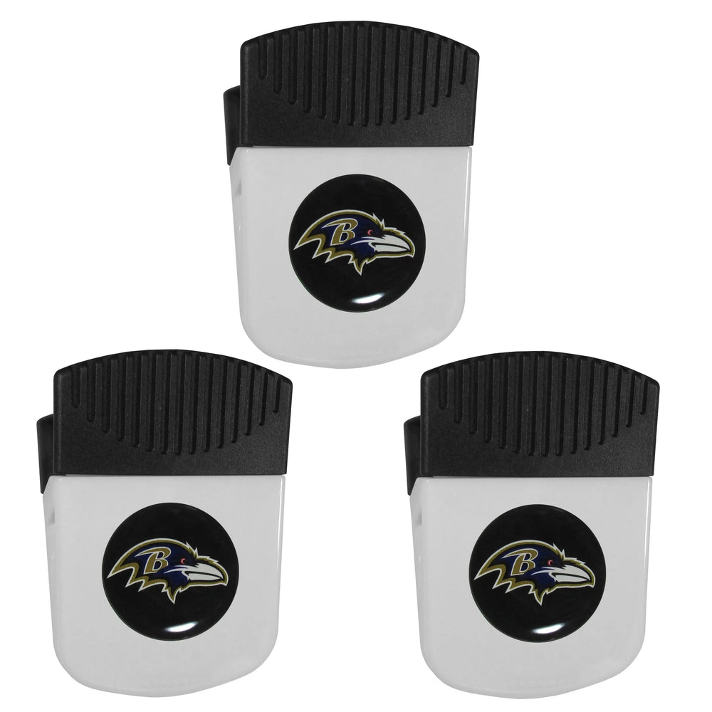 Baltimore Ravens Chip Clip Magnet with Bottle Opener, 3pk - Baltimore Ravens