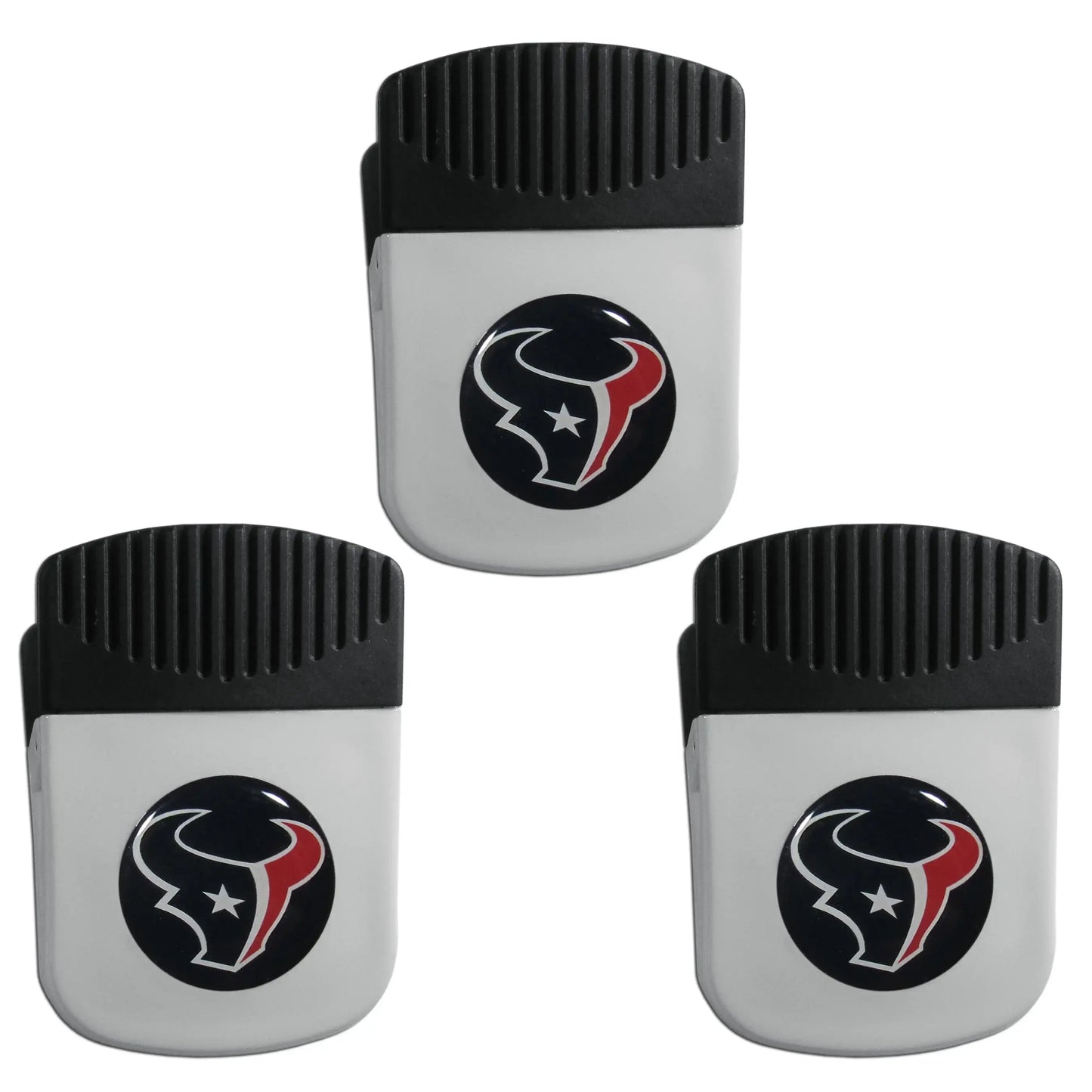 Houston Texans Chip Clip Magnet with Bottle Opener, 3pk - Houston Texans - Flyclothing LLC