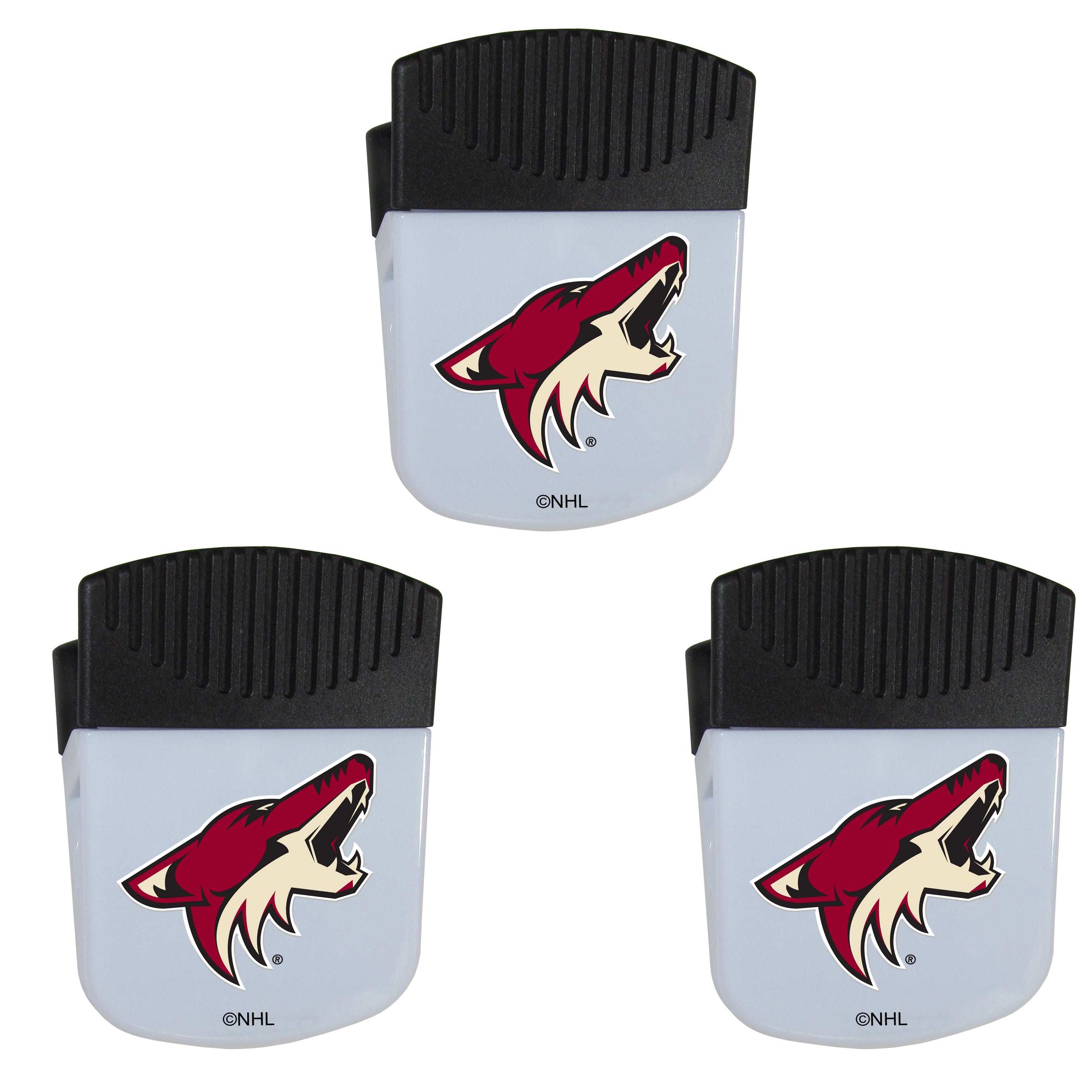 Arizona Coyotes Chip Clip Magnets 3pk - Arizona Coyotes - Flyclothing LLC