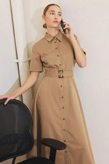 LUCKY ME WOVEN MIDI DRESS - Flying Tomato - Flyclothing LLC