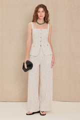 SUTTON STRIPE WOVEN PANTS - Flying Tomato - Flyclothing LLC