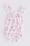 Berries & Bows Ruffle Cross Back Romper - Mila & Rose ®