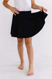 Black Twirl Skort - Mila & Rose ® - Flyclothing LLC