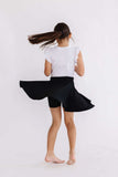 Black Twirl Skort - Mila & Rose ® - Flyclothing LLC
