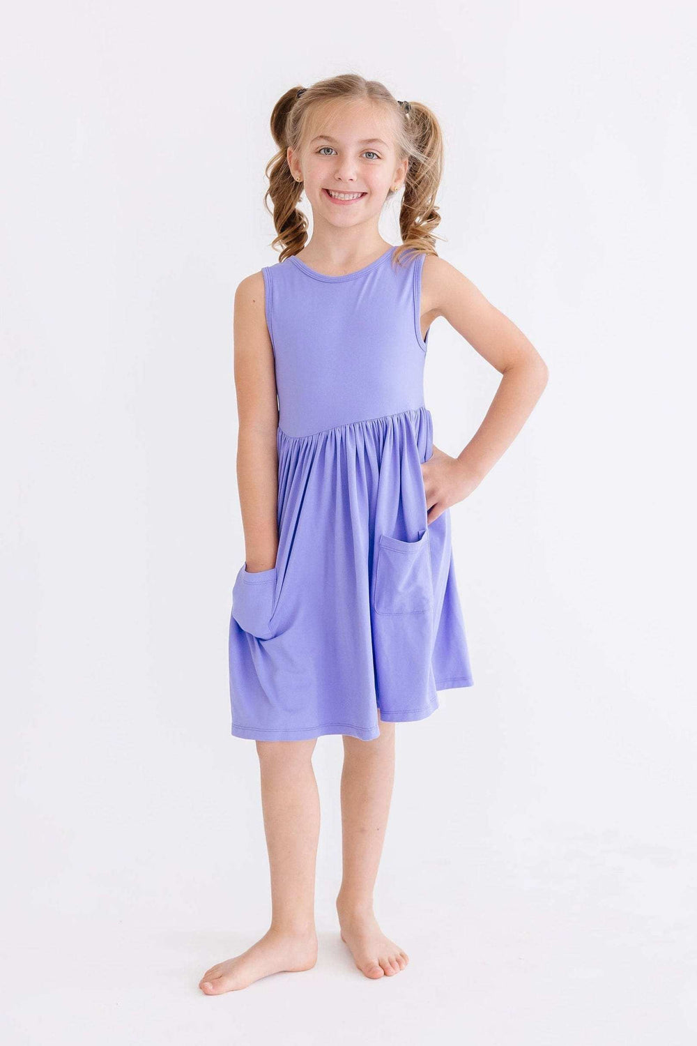 Periwinkle Pocket Tank Twirl Dress - Mila & Rose ® - Flyclothing LLC