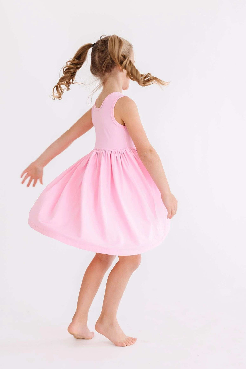 Bubblegum Pink Tank Pocket Twirl Dress - Mila & Rose ® - Flyclothing LLC