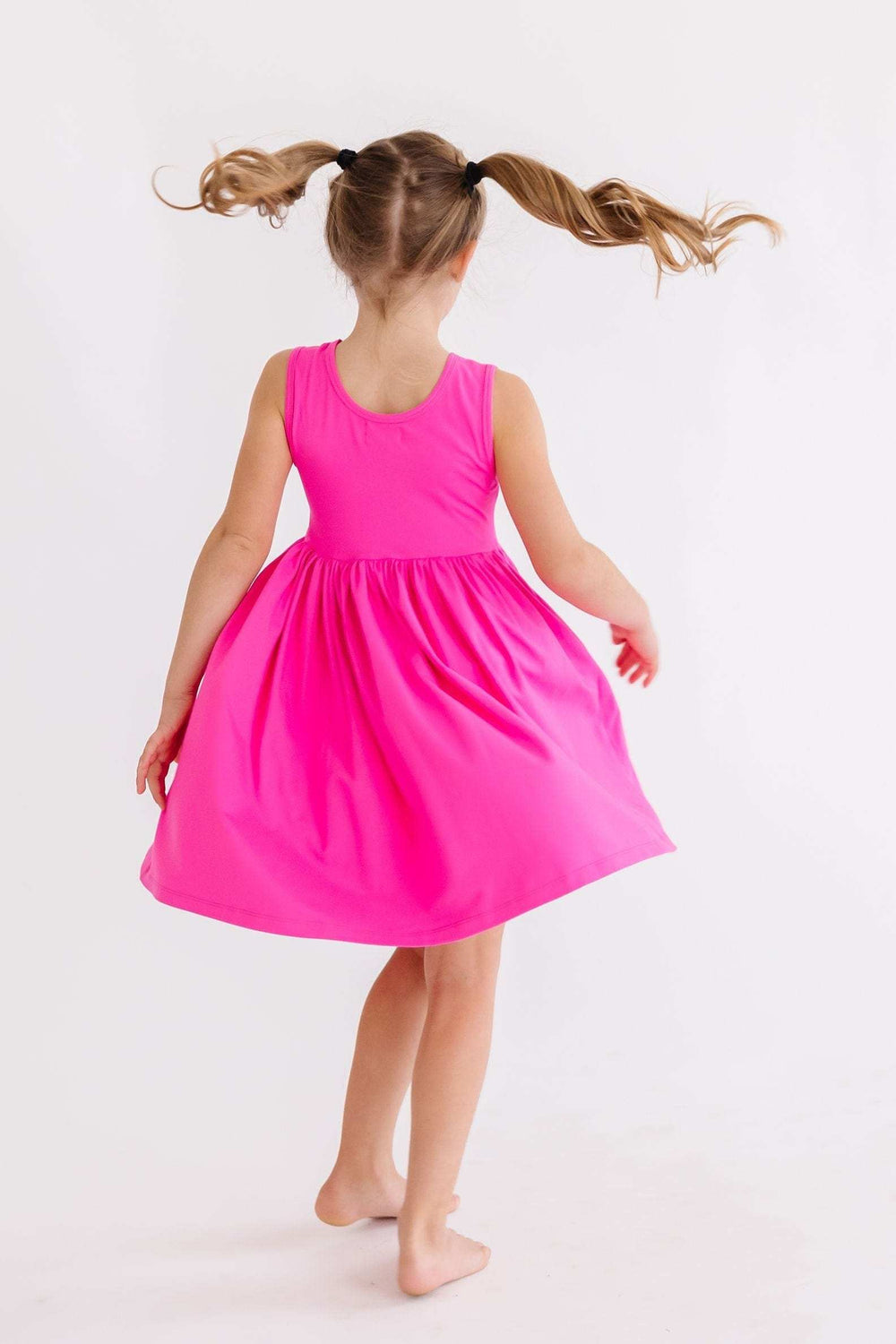 Hot Pink Tank Pocket Twirl Dress - Mila & Rose ® - Flyclothing LLC