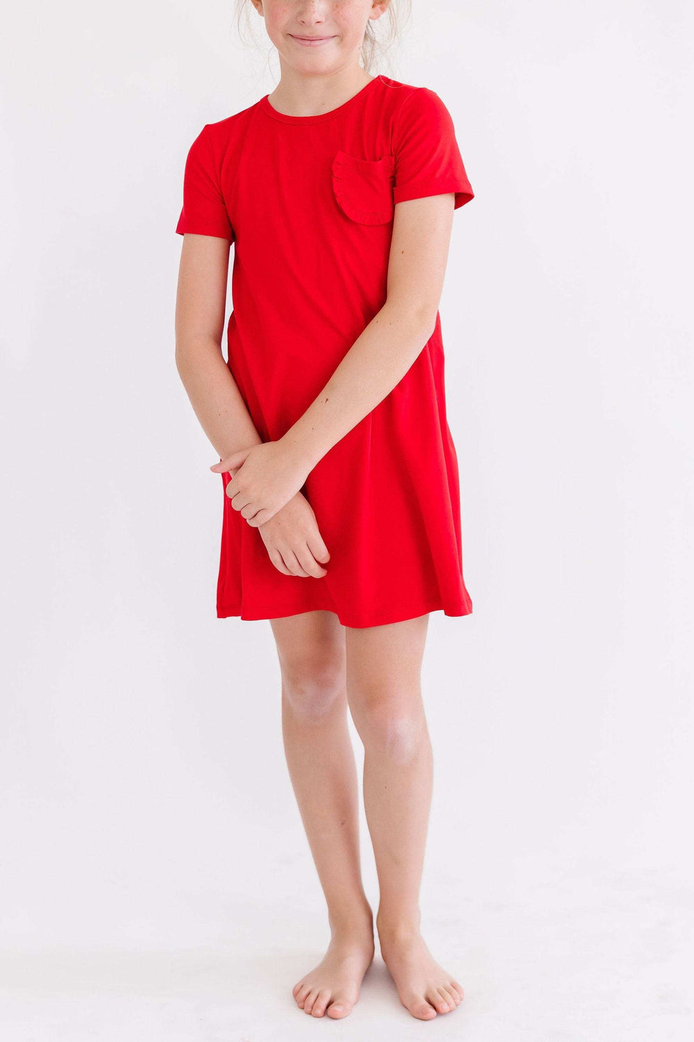 Red T-Shirt Dress - Mila & Rose ® - Flyclothing LLC
