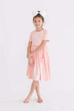 Peach S/S Pocket Twirl Dress - Mila & Rose ® - Flyclothing LLC