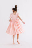Peach S/S Pocket Twirl Dress - Mila & Rose ®