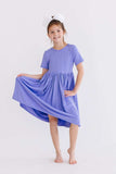 Periwinkle S/S Pocket Twirl Dress - Mila & Rose ® - Flyclothing LLC