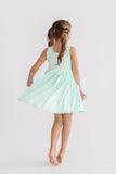 Pastel Green Tank Pocket Twirl Dress - Mila & Rose ®