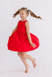 Red Tank Pocket Twirl Dress - Mila & Rose ®