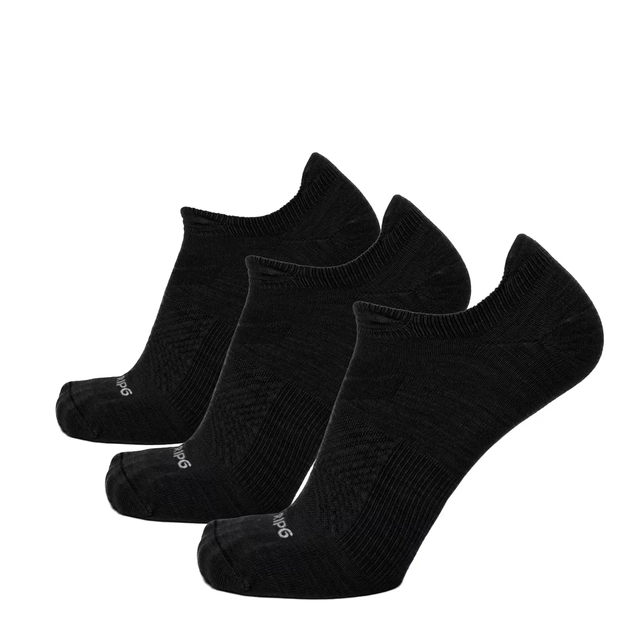 3 Pack Eclipse - Run No Show Ultralight Merino Wool Sock - GRIP6 - Flyclothing LLC