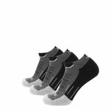 3 Pack Obsidian - Run Ankle Midweight Merino Wool Sock - GRIP6 - Flyclothing LLC