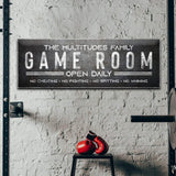 Family Game Room Sign - Tailored Canvases - Flyclothing LLC