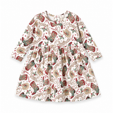 Western Christmas Girls Dress – Soft Bamboo Holiday Style - Tesa Babe - Flyclothing LLC