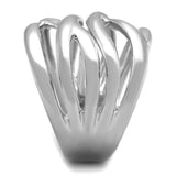 3W1067 - Rhodium Brass Ring with No Stone - Alamode - Flyclothing LLC