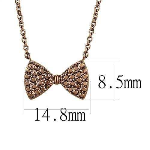 3W1132 - IP Coffee light Brass Chain Pendant with AAA Grade CZ in Light Coffee - Alamode - Flyclothing LLC