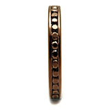 3W1137 - IP Coffee light Brass Ring with AAA Grade CZ in Brown - Alamode - Flyclothing LLC