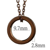 3W1143 - IP Coffee light Brass Chain Pendant with Top Grade Crystal in Light Coffee - Alamode - Flyclothing LLC