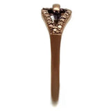 3W1161 - IP Coffee light Brass Ring with AAA Grade CZ in Light Coffee - Alamode - Flyclothing LLC