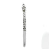 3W1225 - Rhodium Brass Ring with AAA Grade CZ  in Clear - Alamode