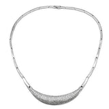 3W1245 - Rhodium Brass Jewelry Sets with AAA Grade CZ  in Clear - Alamode