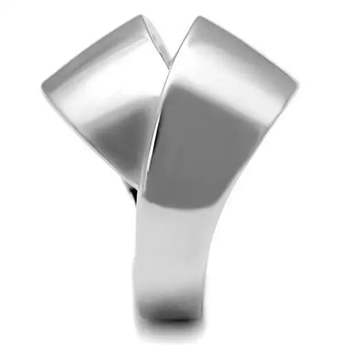 3W1311 - Rhodium Brass Ring with No Stone - Alamode - Flyclothing LLC