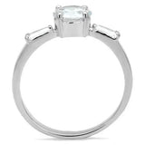 3W1339 - Rhodium Brass Ring with AAA Grade CZ in Clear - Alamode - Flyclothing LLC