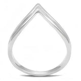 3W1383 - Rhodium 925 Sterling Silver Ring with No Stone - Alamode - Flyclothing LLC