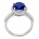 3W1516 - Rhodium Brass Ring with Synthetic in Montana - Alamode - Flyclothing LLC