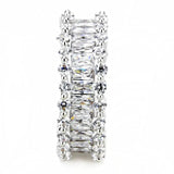 3W1531 - Rhodium Brass Ring with AAA Grade CZ in Clear - Alamode - Flyclothing LLC