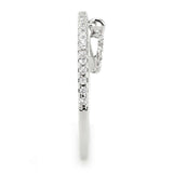 3W1579 - Rhodium Brass Ring with AAA Grade CZ in Clear - Alamode - Flyclothing LLC