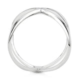 3W1584 - Rhodium Brass Ring with AAA Grade CZ  in Clear - Alamode