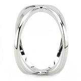 3W1584 - Rhodium Brass Ring with AAA Grade CZ in Clear - Alamode - Flyclothing LLC