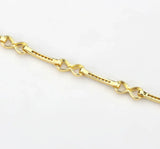 3W1629 - Flash Gold Brass Bracelet with AAA Grade CZ in Clear - Alamode - Flyclothing LLC