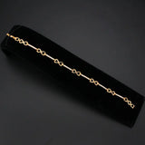 3W1630 - Flash Rose Gold Brass Bracelet with AAA Grade CZ in Clear - Alamode - Flyclothing LLC
