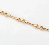 3W1630 - Flash Rose Gold Brass Bracelet with AAA Grade CZ in Clear - Alamode - Flyclothing LLC