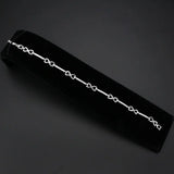3W1631 - Rhodium Brass Bracelet with AAA Grade CZ in Clear - Alamode - Flyclothing LLC