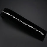 3W1631 - Rhodium Brass Bracelet with AAA Grade CZ in Clear - Alamode