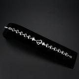 3W1634 - Rhodium Brass Bracelet with AAA Grade CZ in Clear
