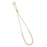 3W1644 - Gold Brass Bracelet with AAA Grade CZ in Clear - Alamode - Flyclothing LLC