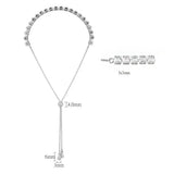 3W1667 - Rhodium Brass Bracelet with AAA Grade CZ in Clear - Alamode - Flyclothing LLC