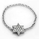 3W517 - Rhodium Brass Ring with AAA Grade CZ in Clear - Alamode - Flyclothing LLC