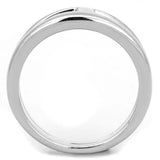 3W603 - Rhodium Brass Ring with No Stone - Alamode - Flyclothing LLC