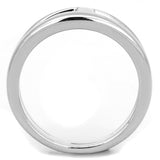 3W603 - Rhodium Brass Ring with No Stone - Alamode