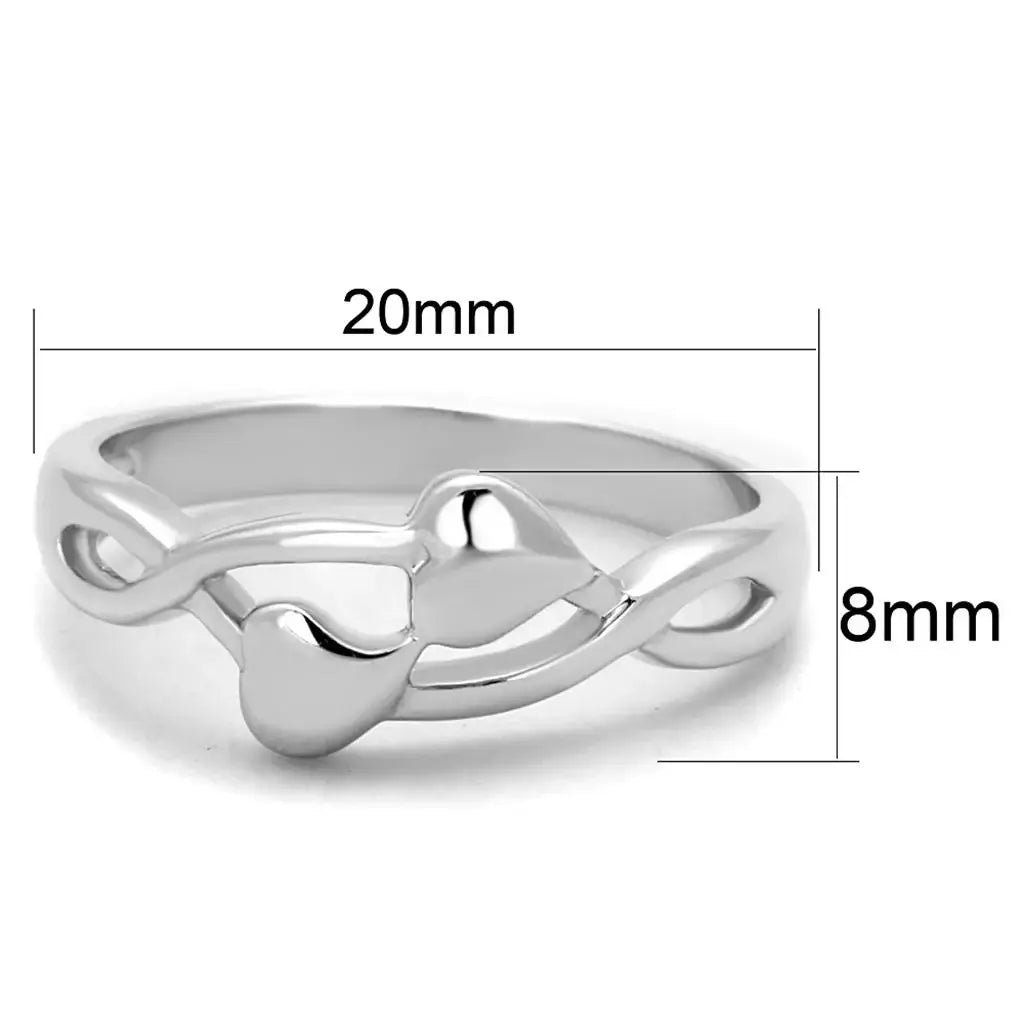 3W859 - Rhodium Brass Ring with No Stone - Alamode - Flyclothing LLC