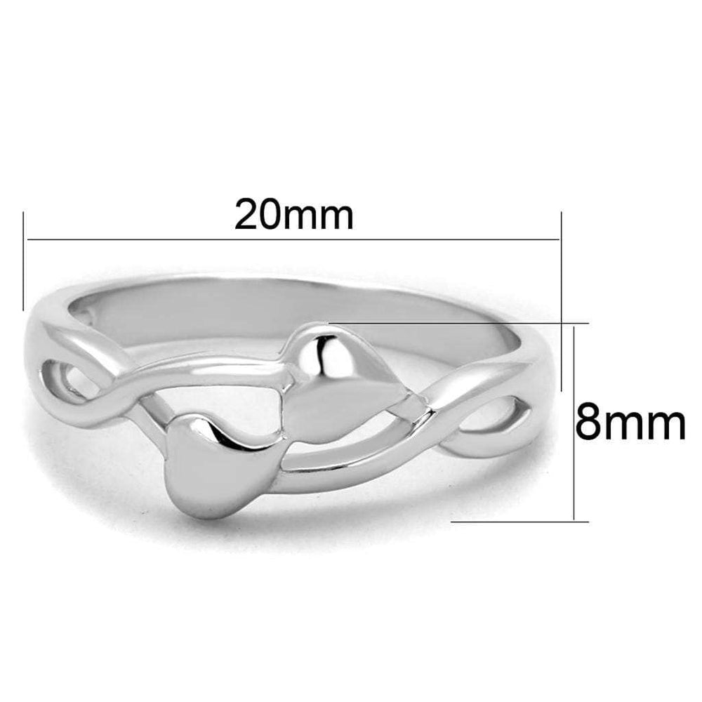 3W859 - Rhodium Brass Ring with No Stone - Alamode - Flyclothing LLC