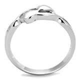 3W859 - Rhodium Brass Ring with No Stone - Alamode